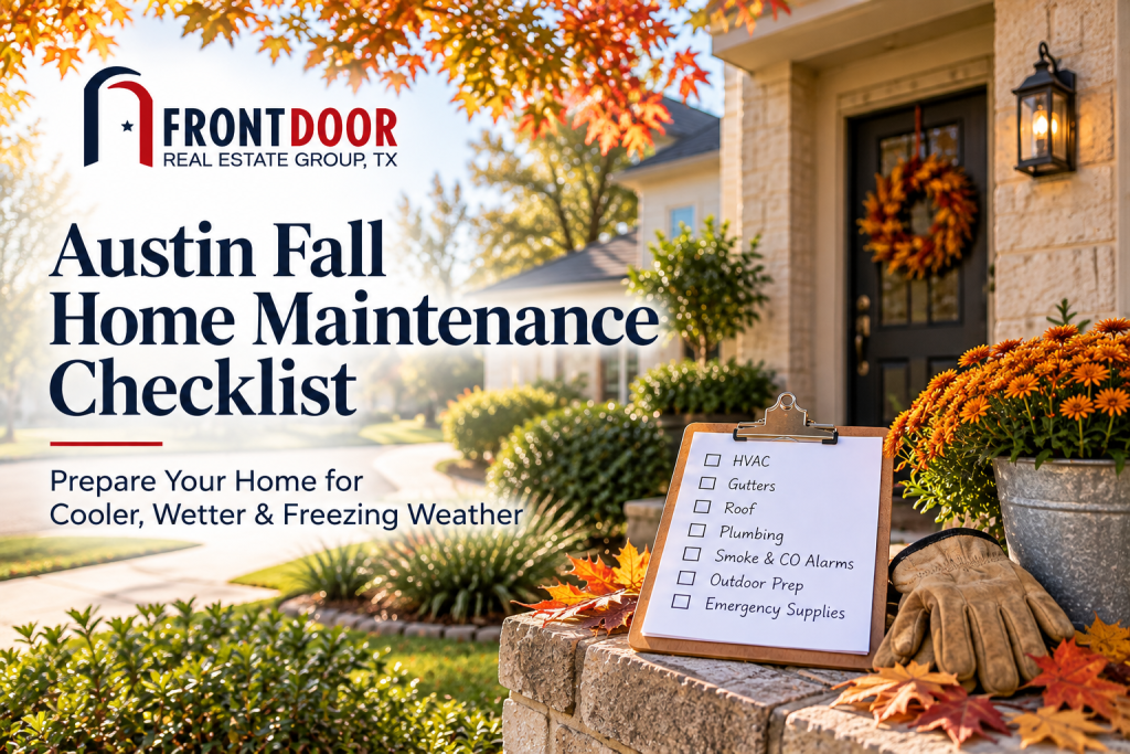 Austin fall home maintenance checklist from Frontdoor Real Estate Group, TX